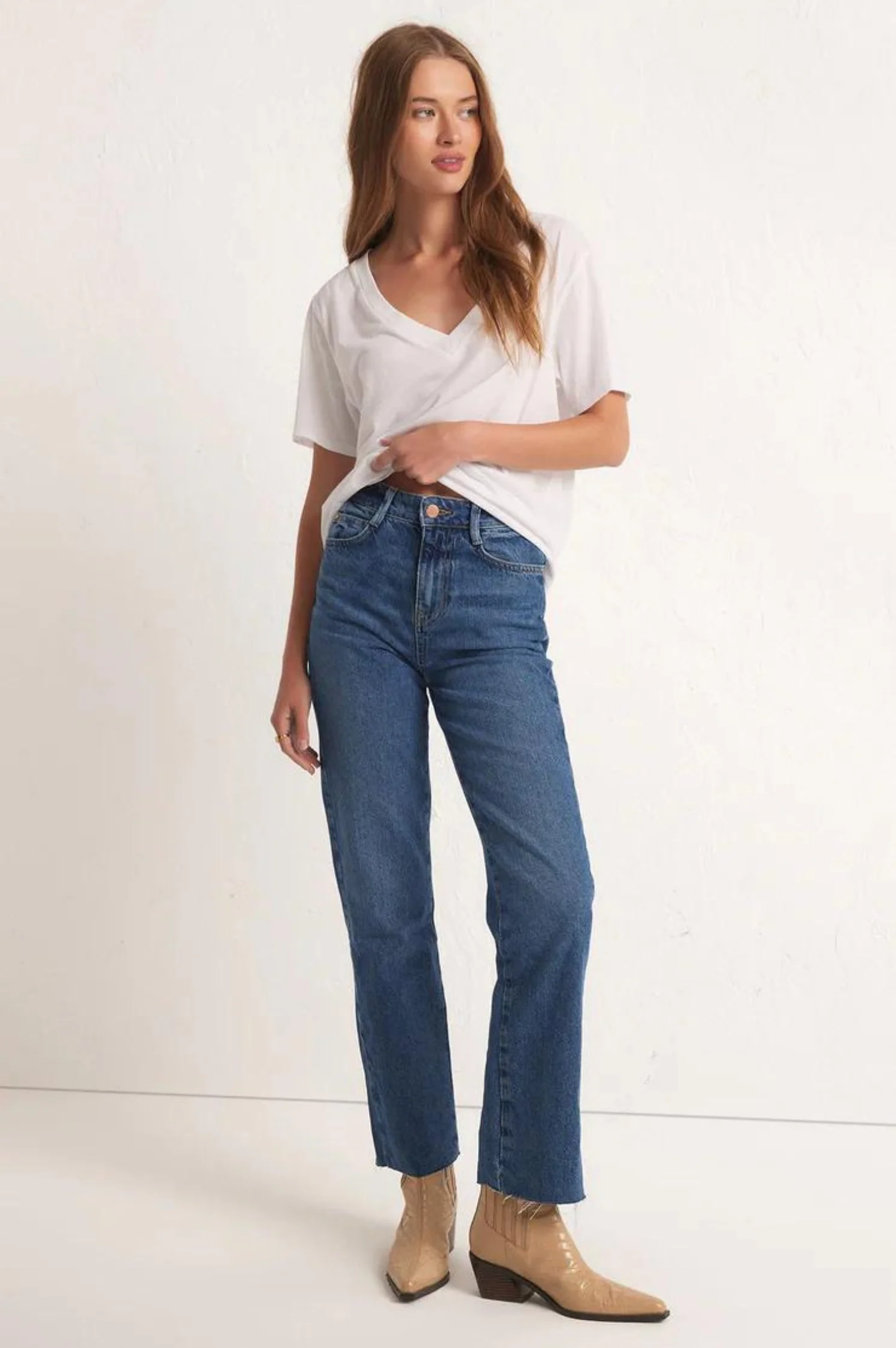 Girlfriend V-Neck Tee - Intensery