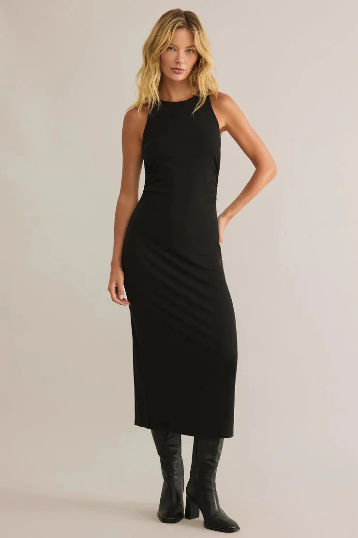 Adison Rib Midi Dress - Intensery