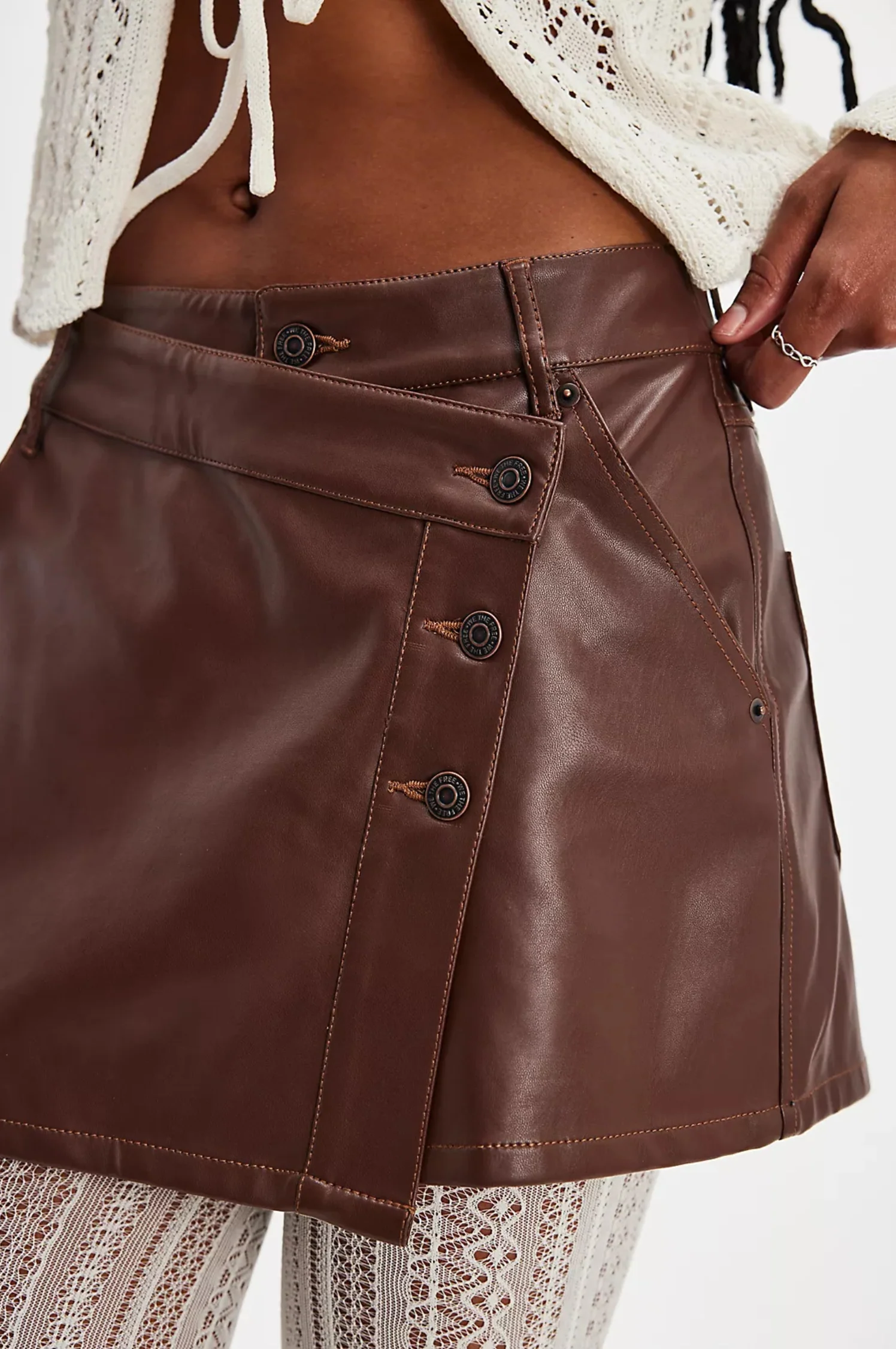 Wynne Vegan Mini Skirt - Intensery