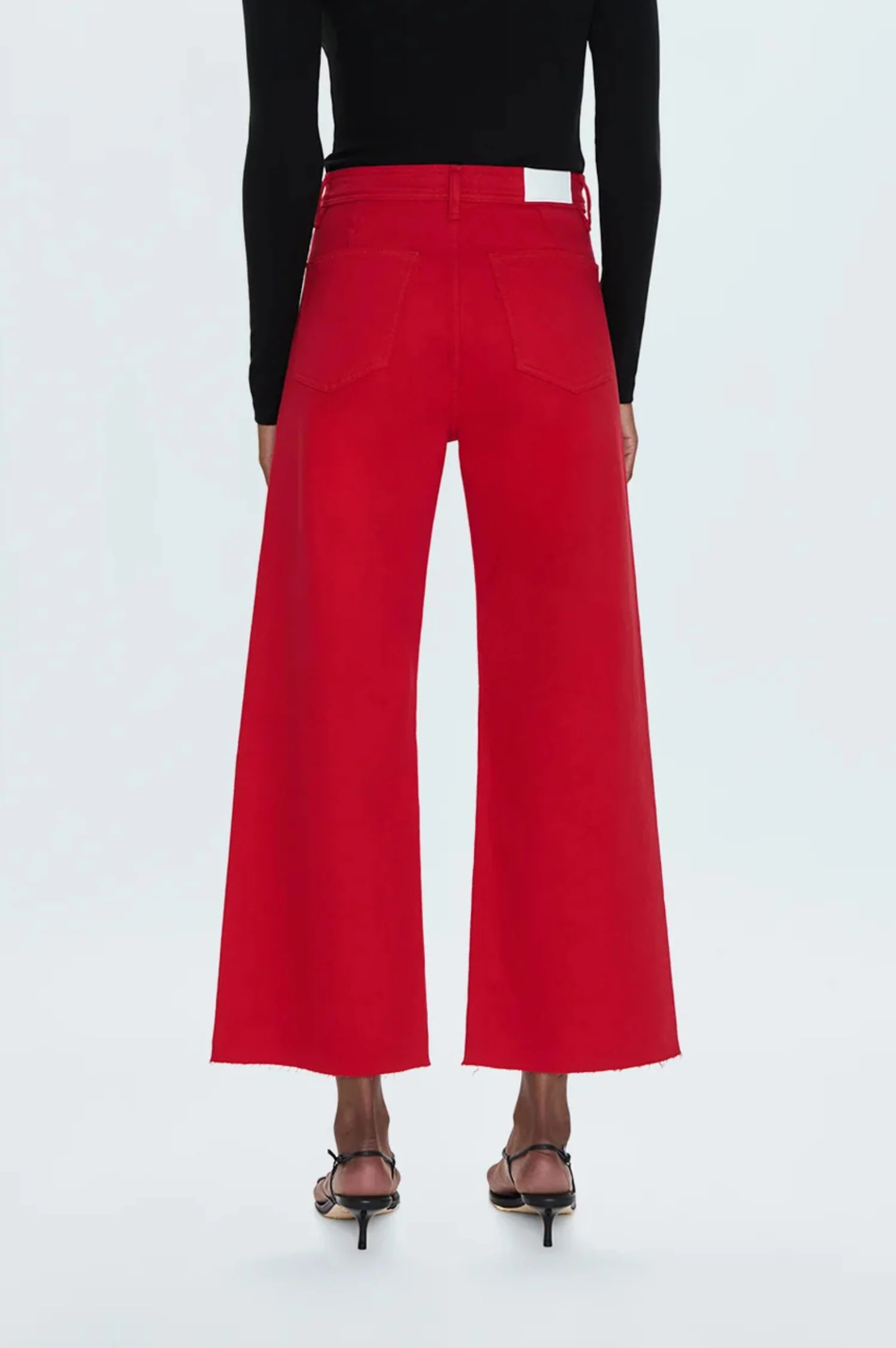 Penny High Rise Wide Leg Crop - Ruby - Intensery