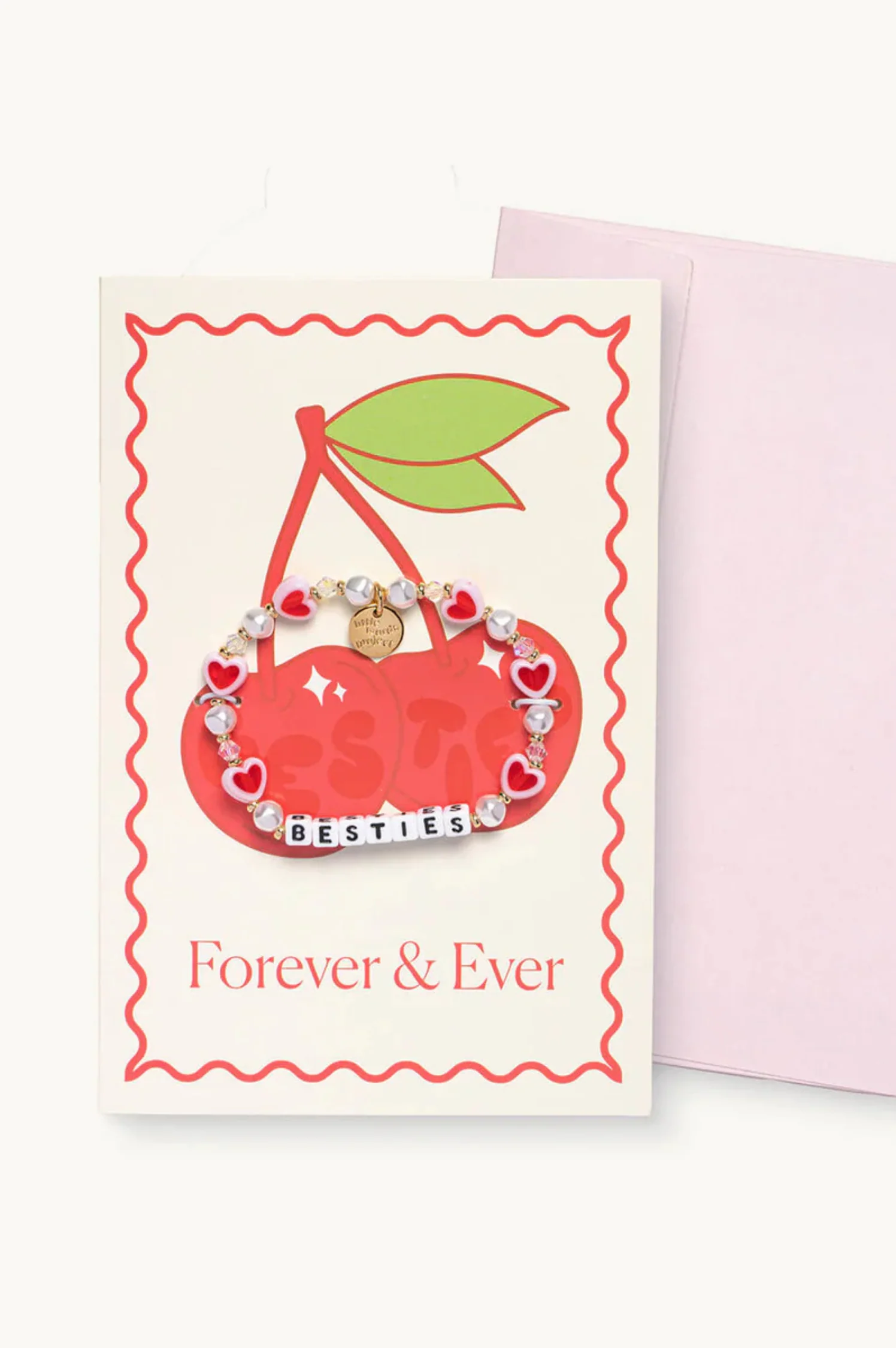 Besties Bracelet Greeting Card - Intensery