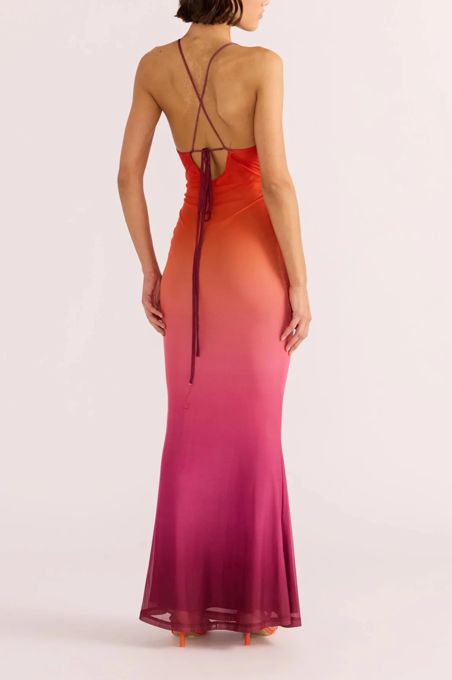 Cosima Ombre Mesh Maxi Dress - Intensery