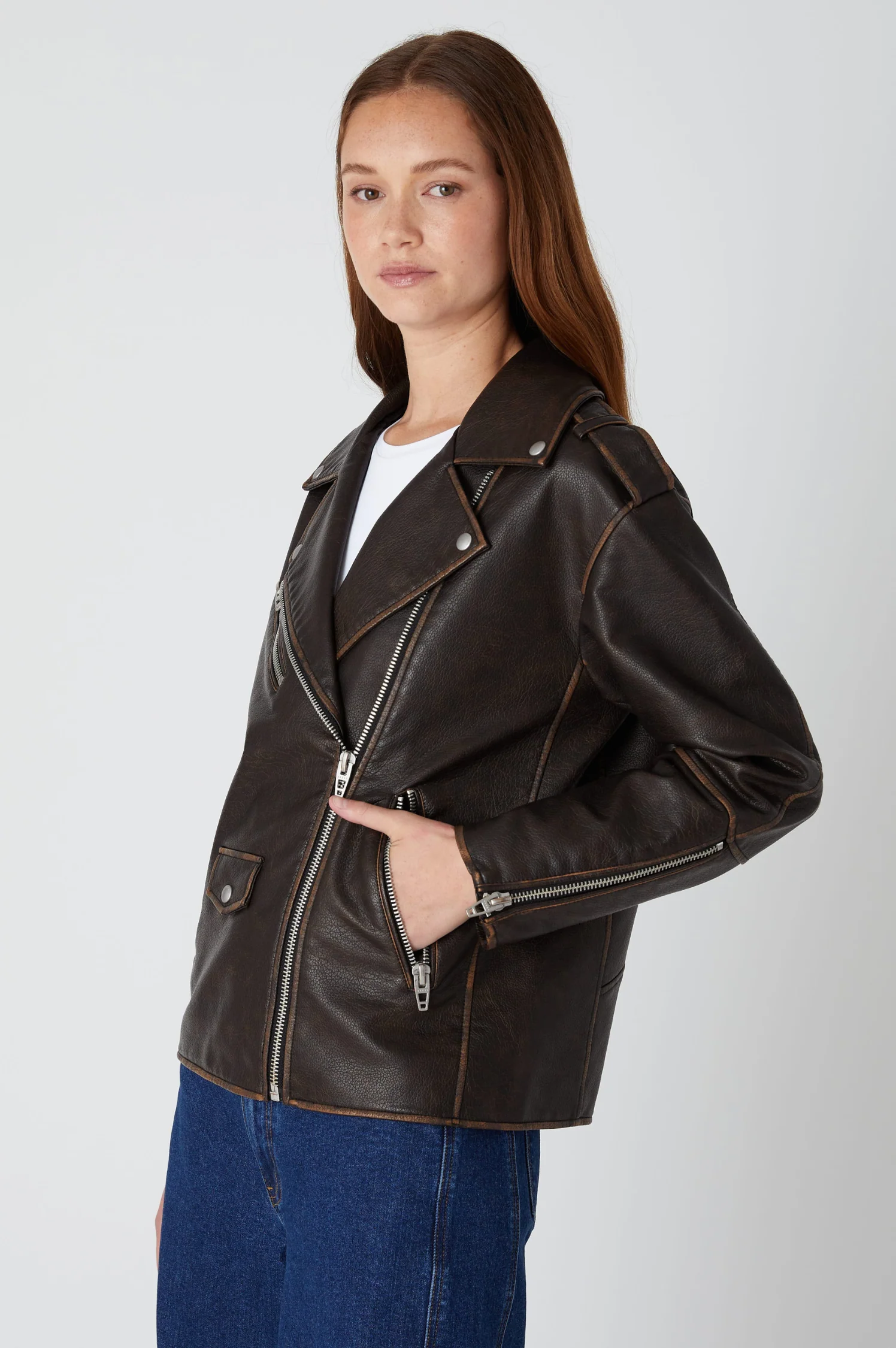 Still Mine Leather Jacket - Intensery