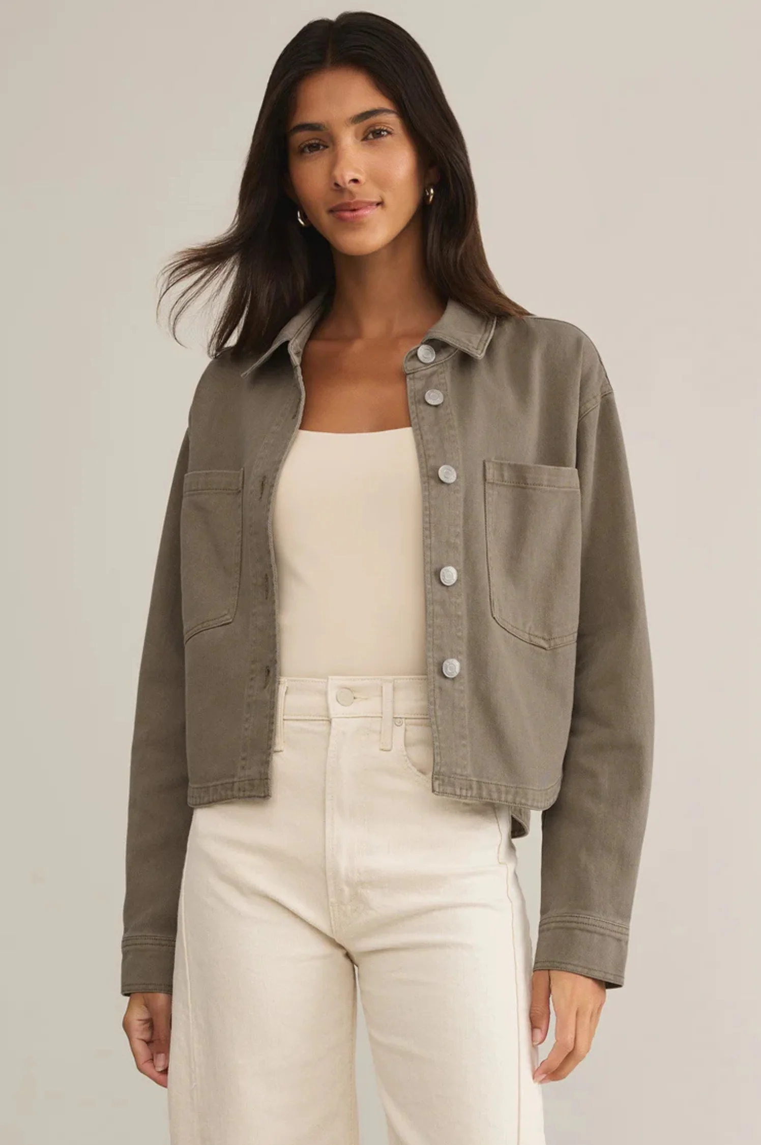 All Day Cropped Denim Jacket - Intensery