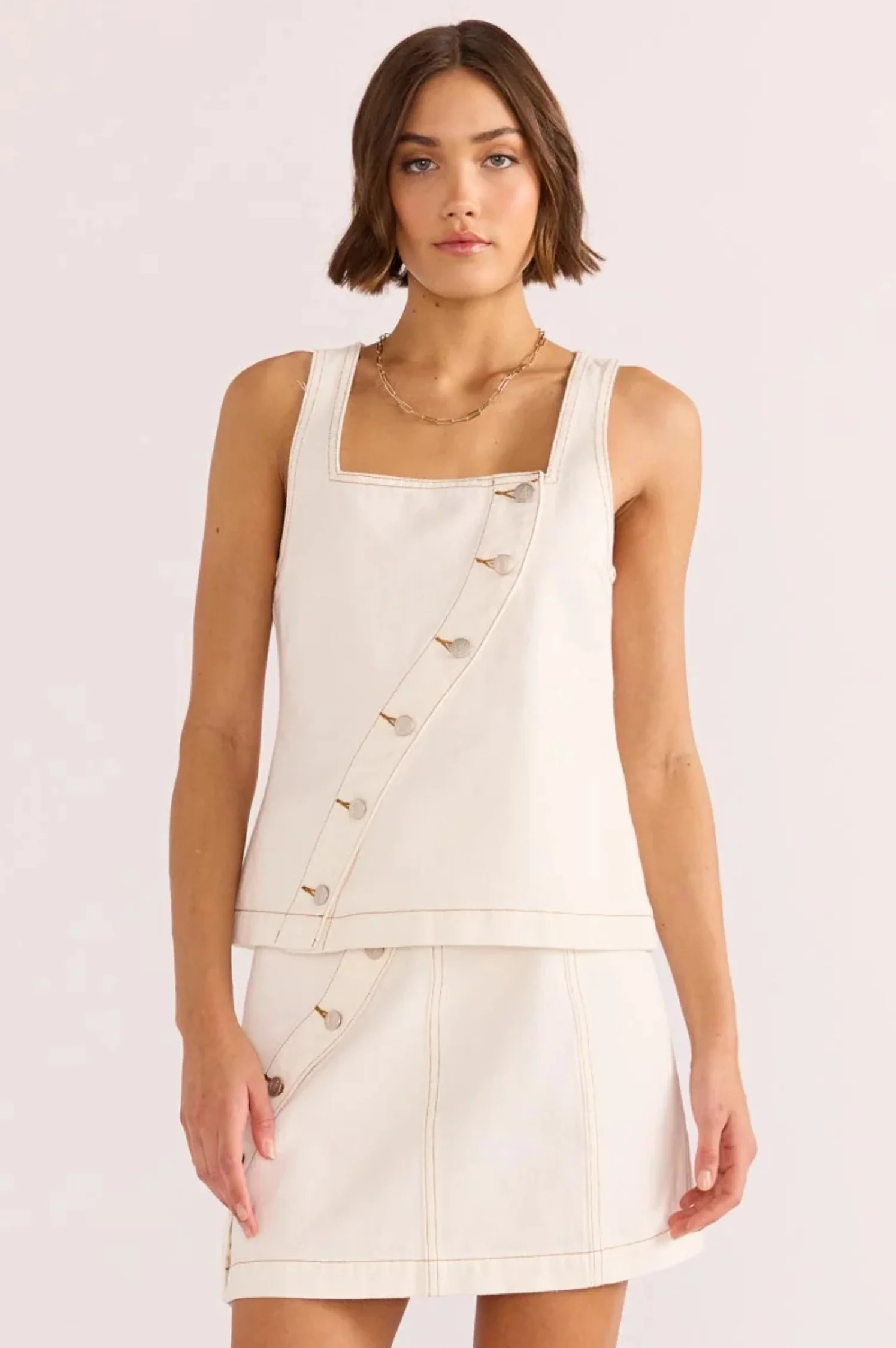 Tabitha Wave Button Top - Intensery