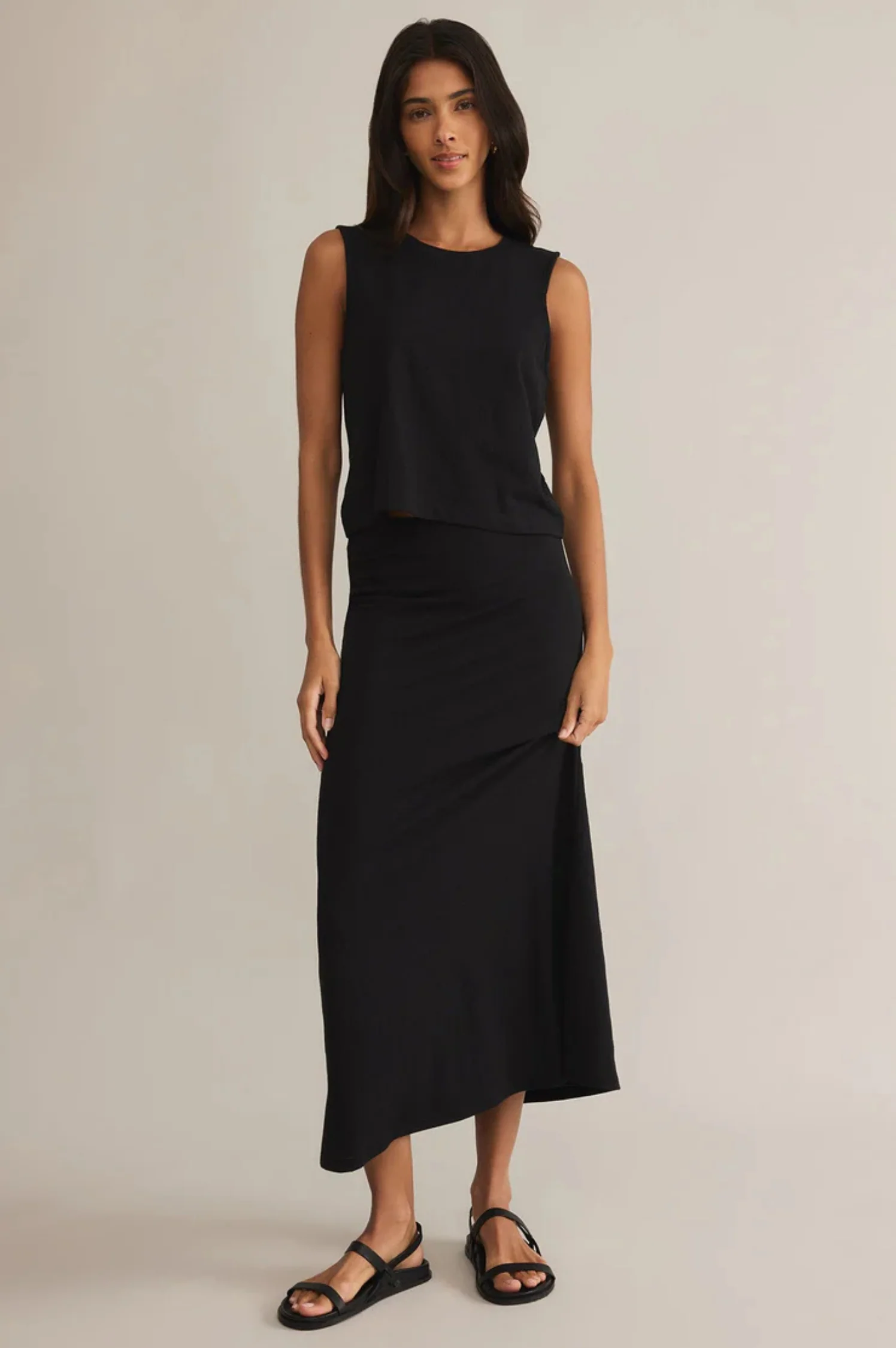 Delavine Textured Midi Skirt - Intensery