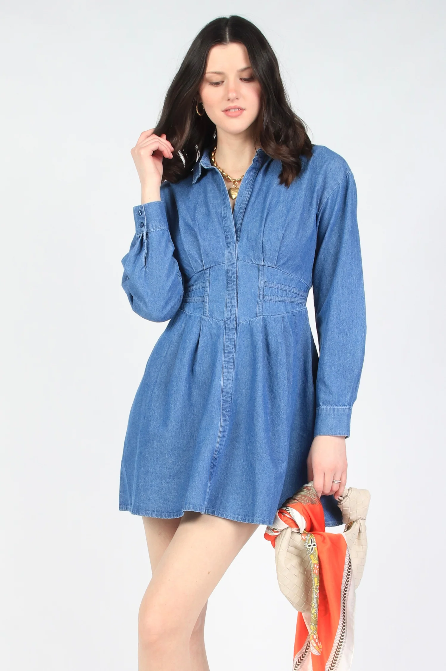 Aria Denim Dress - Intensery