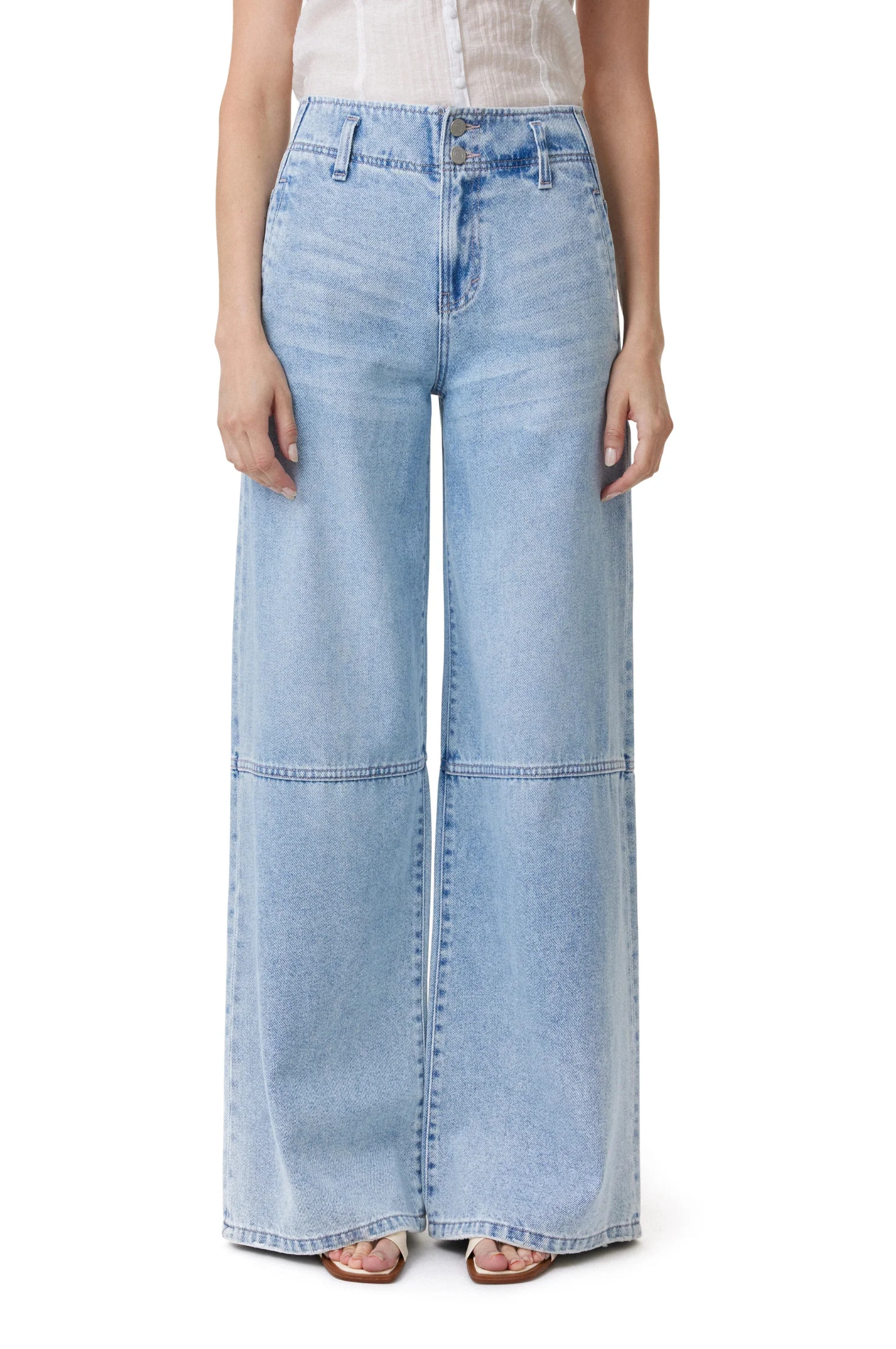 High Rise Denim Trouser - Intensery