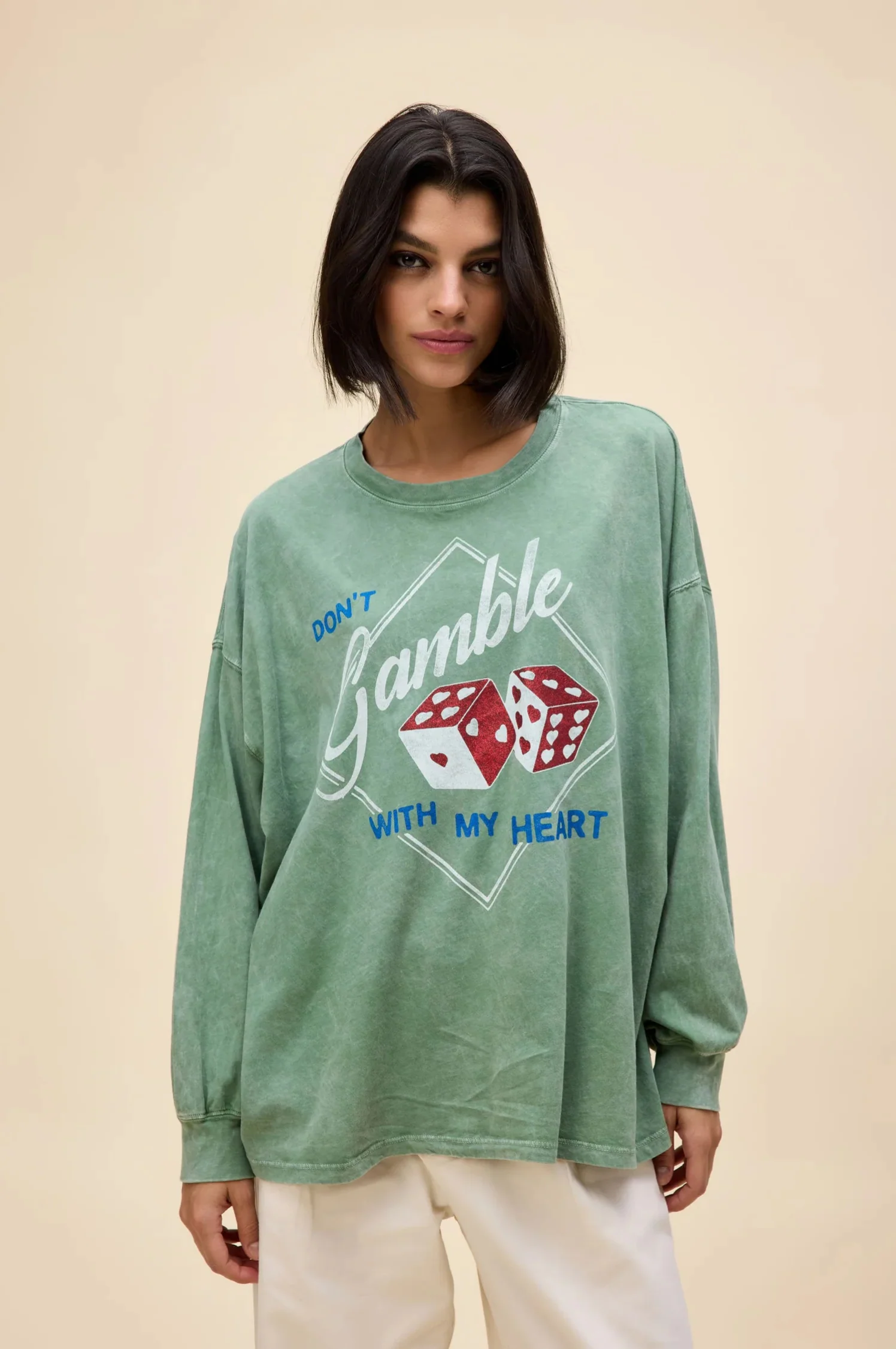 Don't Gamble With My Heart OS Long Sleeve - Intensery