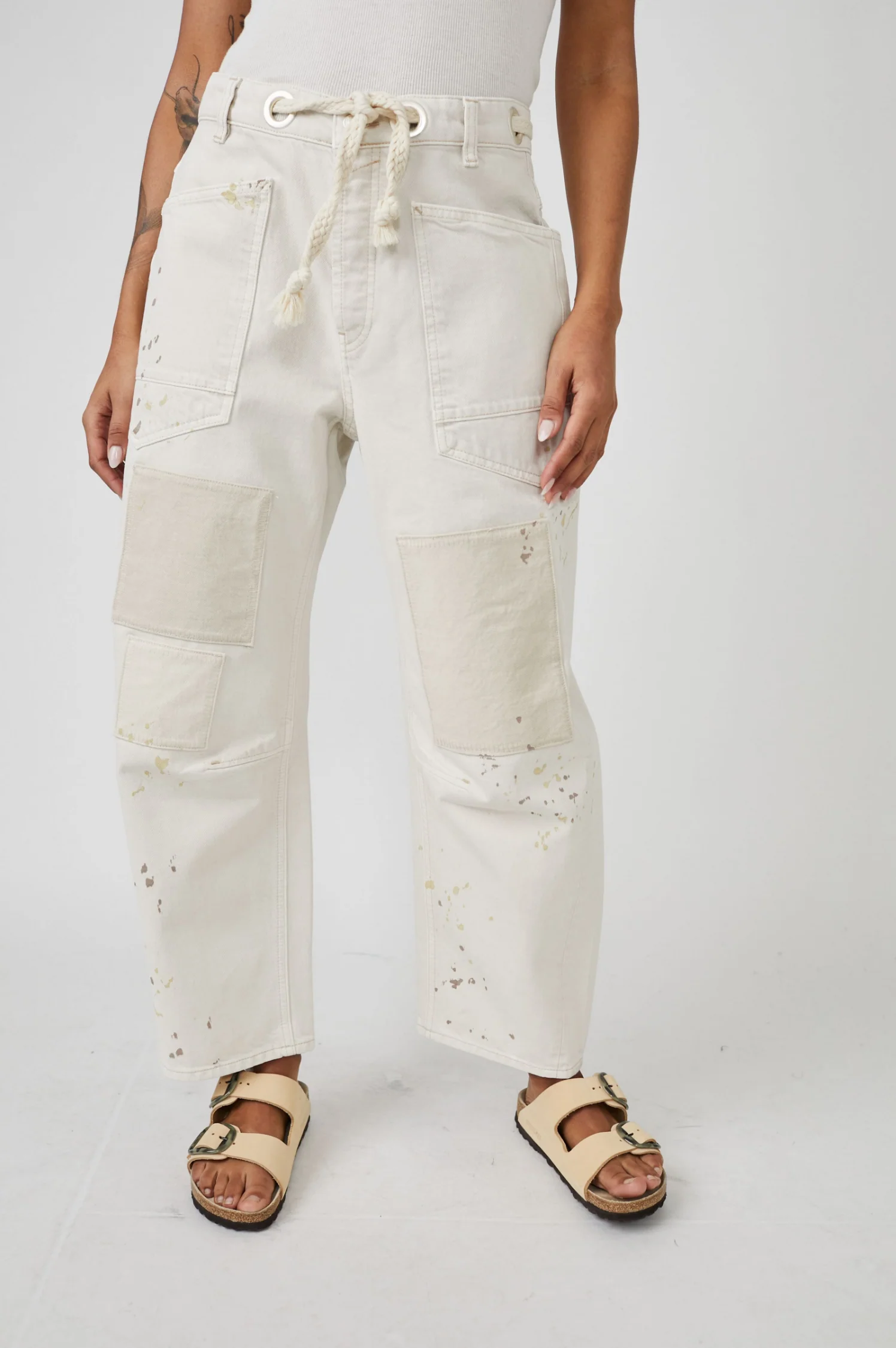 Moxie Low Slung Pull On Barrel Jeans - Intensery