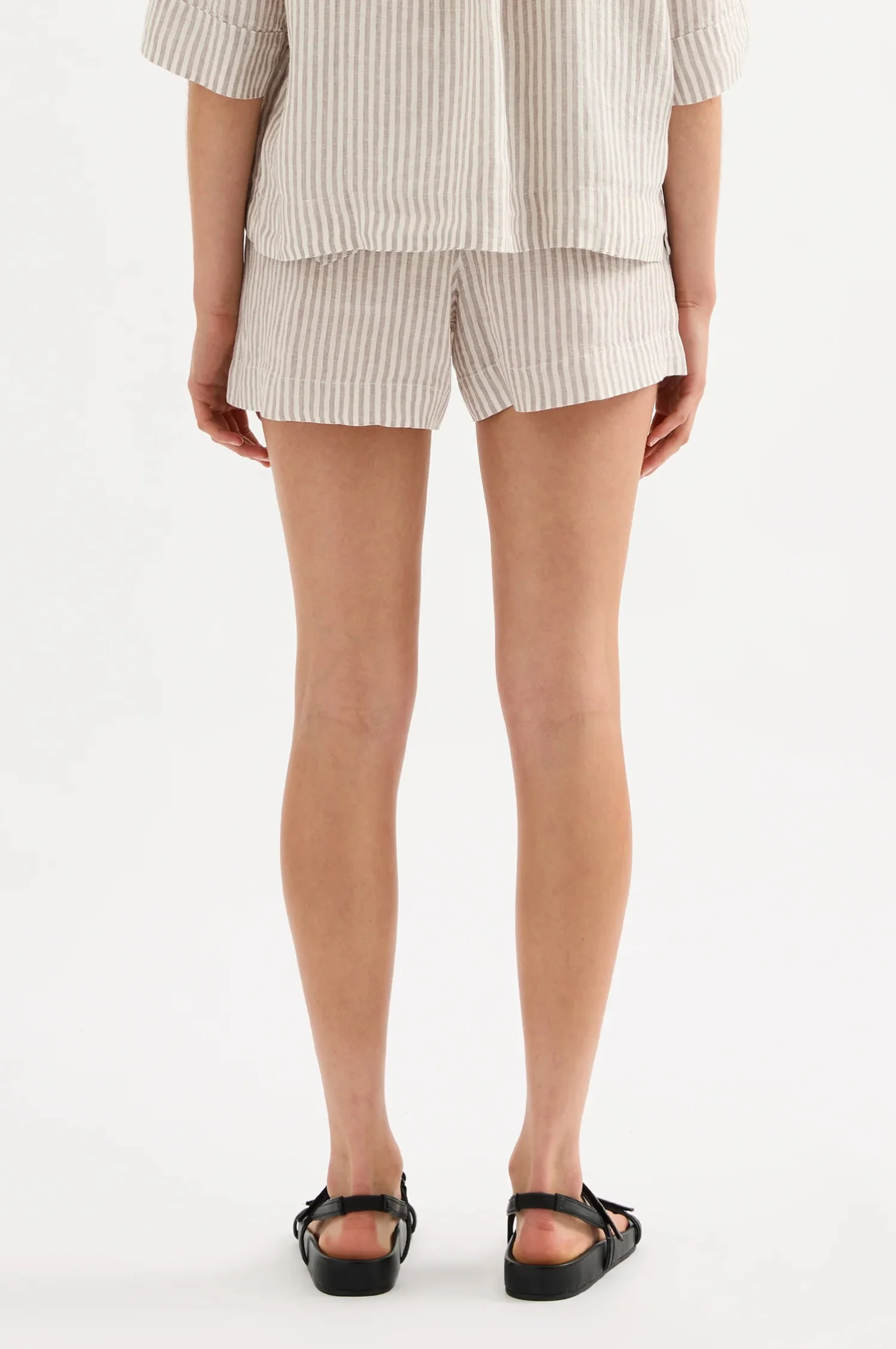 Lounge Stripe Linen Short - Intensery