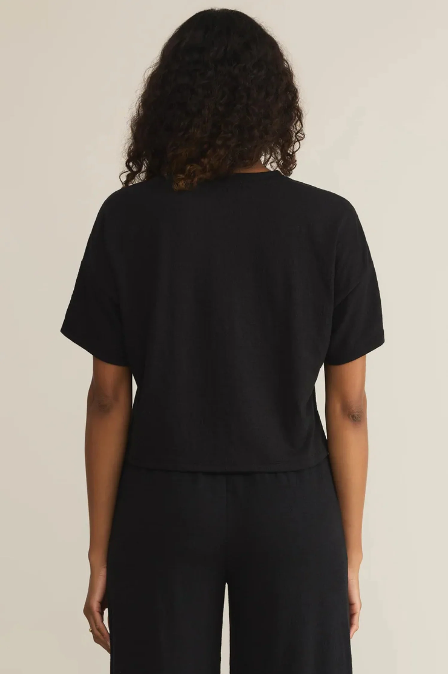 Sway Textured Slub Cropped Tee - Intensery