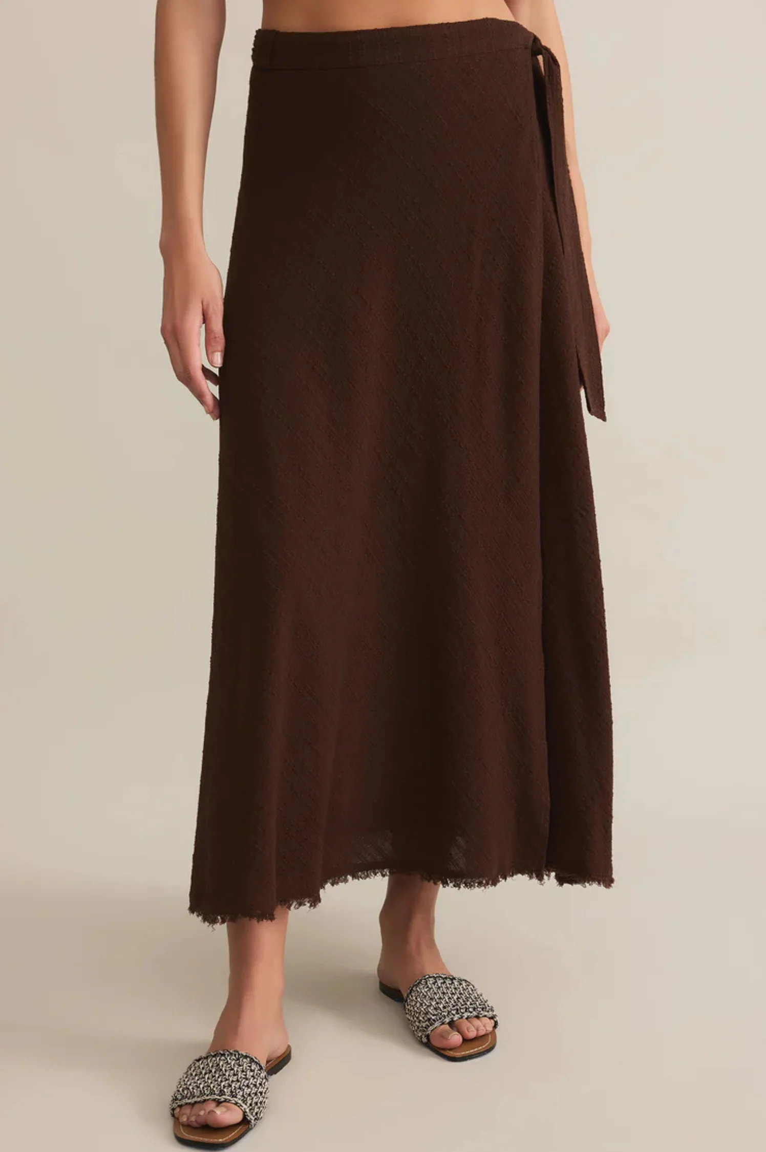Salerno Wrap Midi Skirt - Intensery