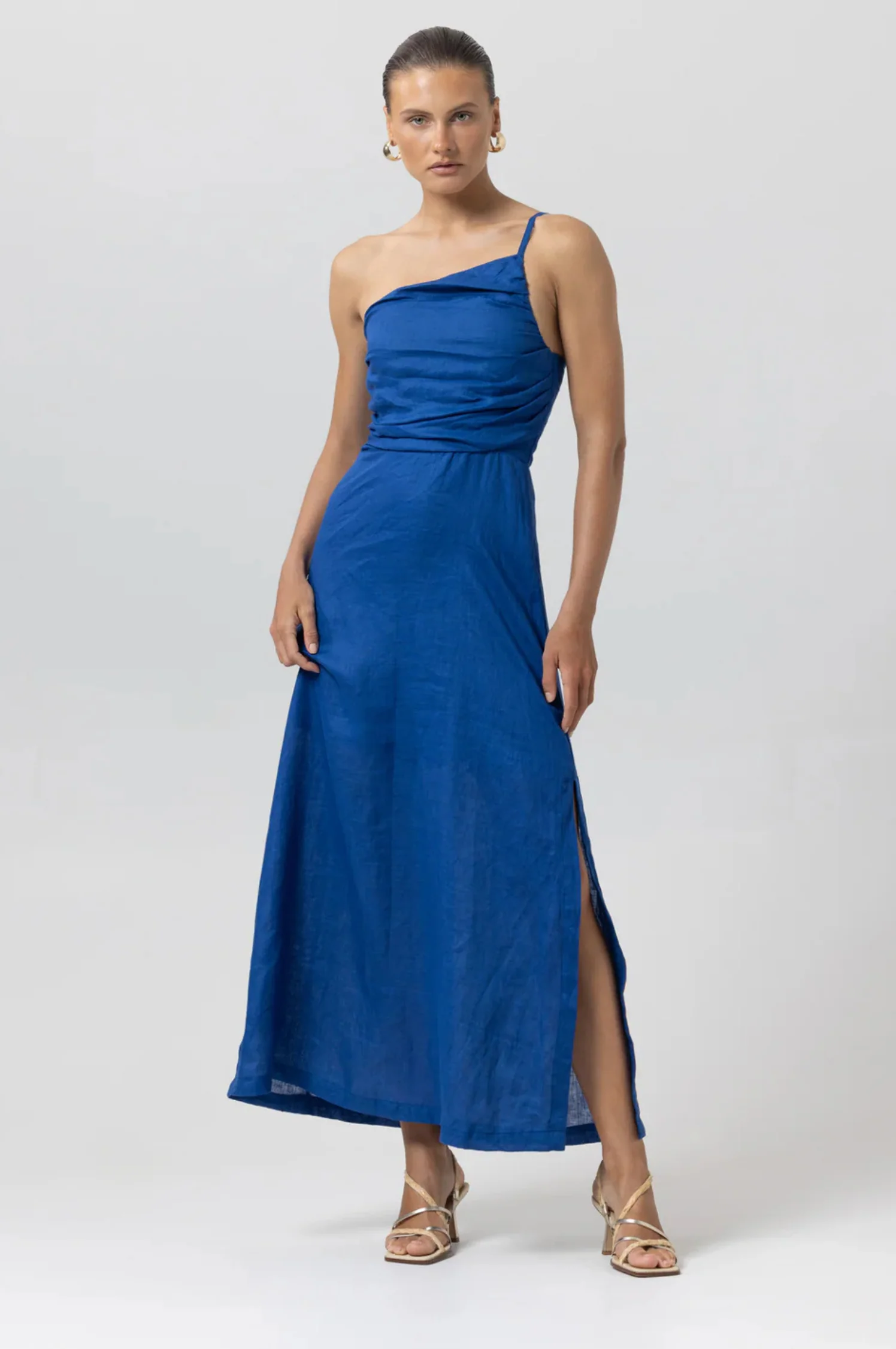 Poppy Linen Maxi Dress - Intensery