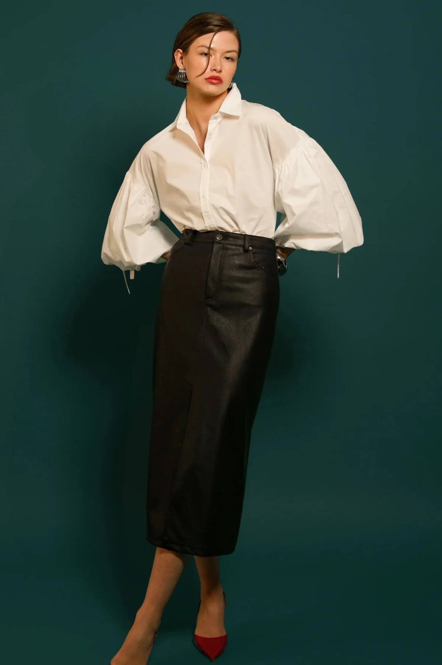 Brianna Balloon Sleeve Shirt - Intensery