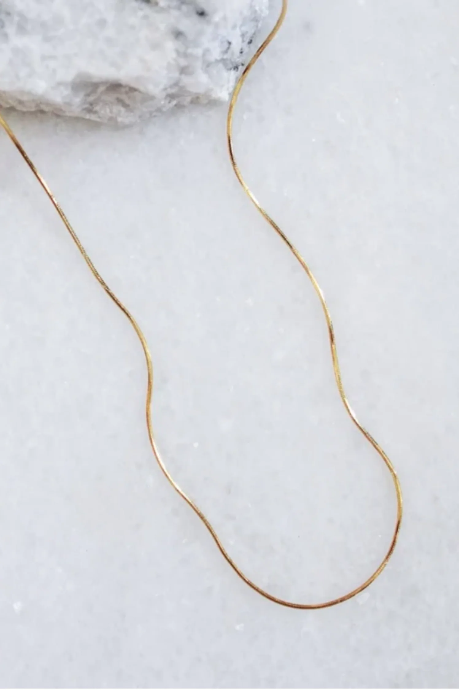 Gold Box Chain- Initial Bar - Intensery