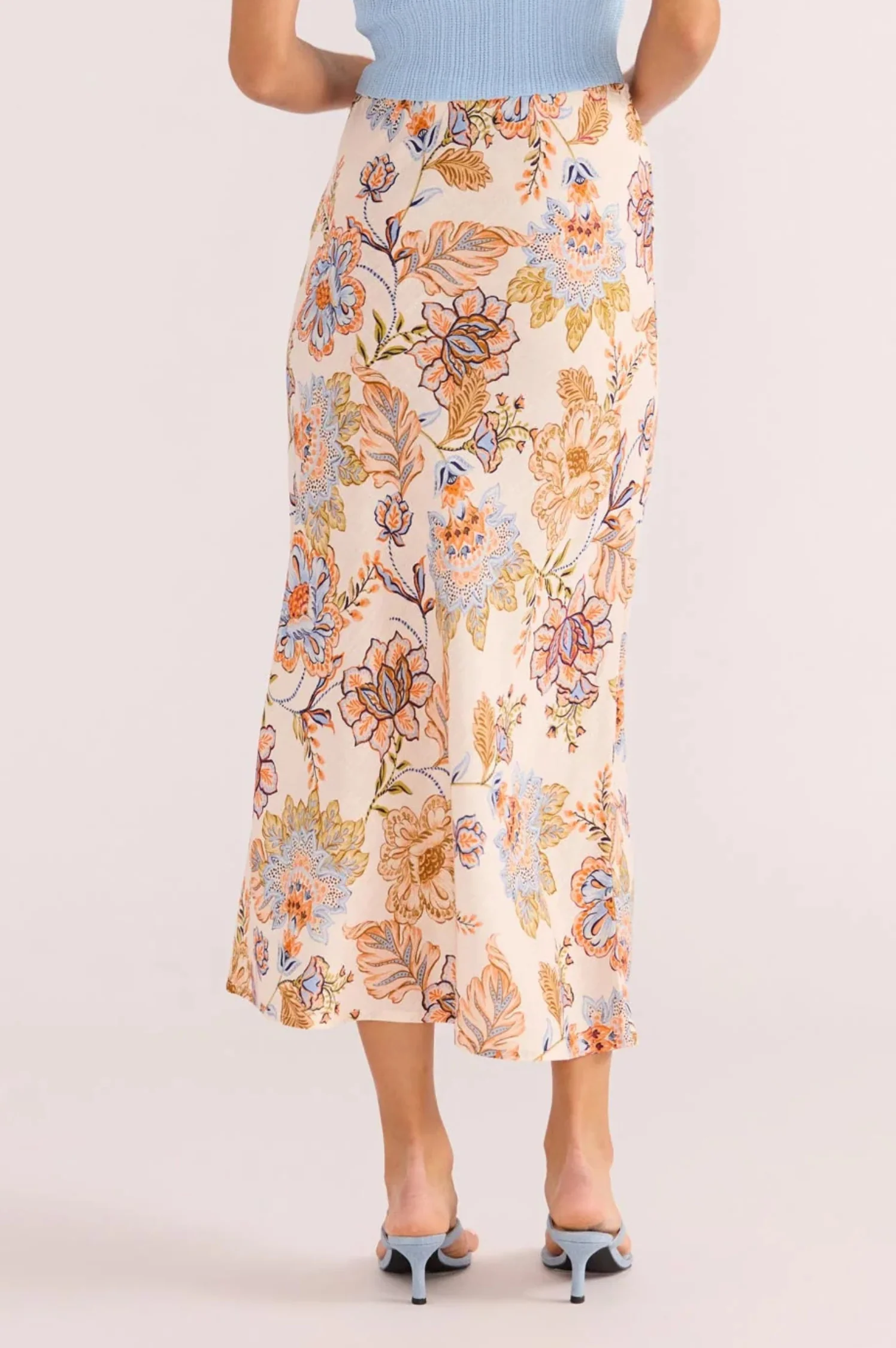 Marceline Bias Midi Skirt - Intensery