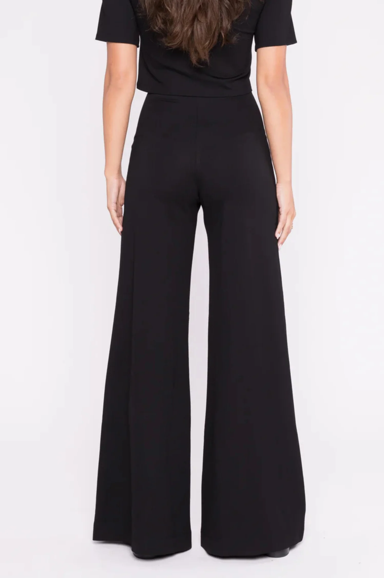 Ponte Knit Wide Leg Pant - Intensery