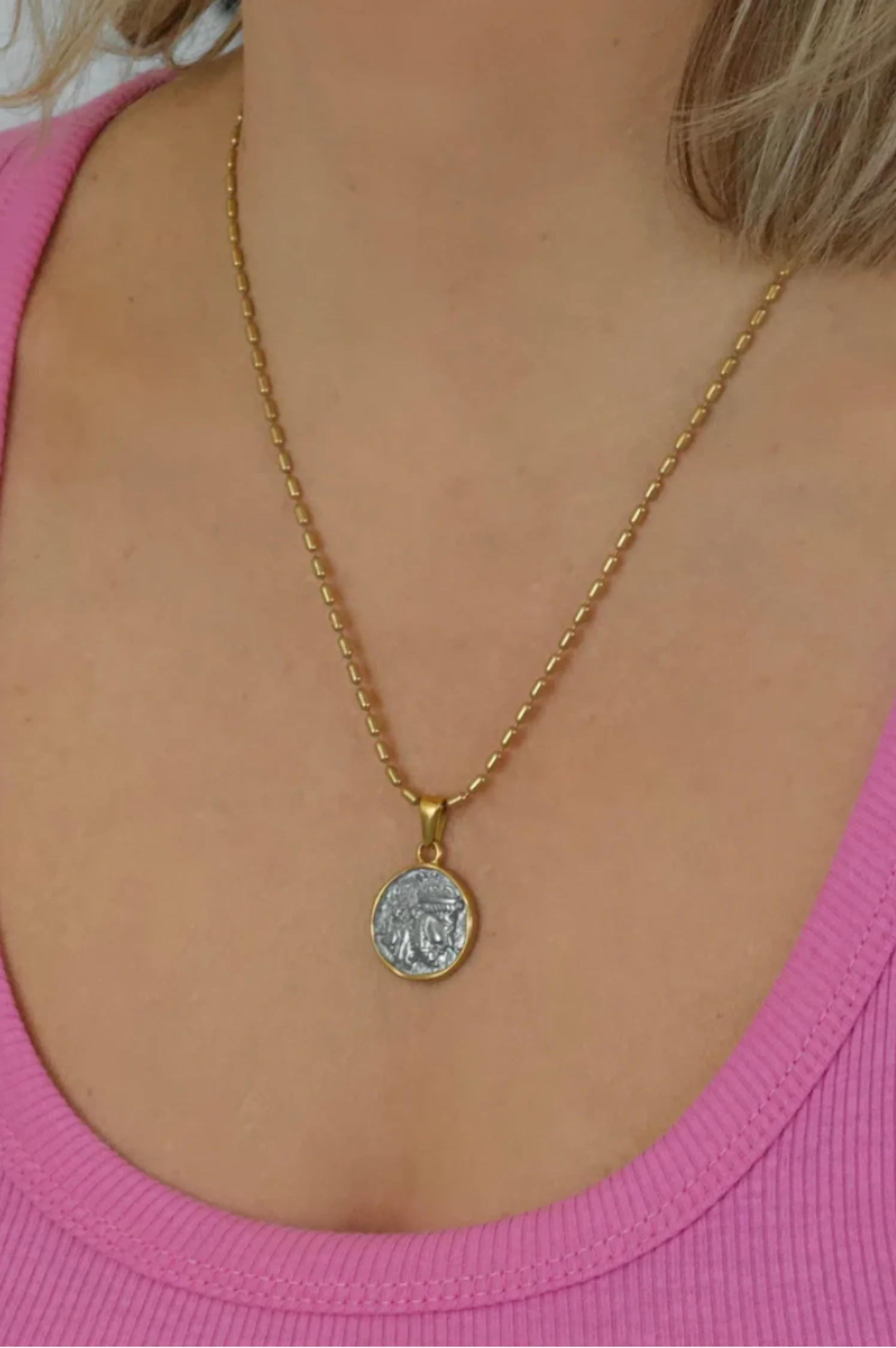 In Charge Coin Necklace - Intensery