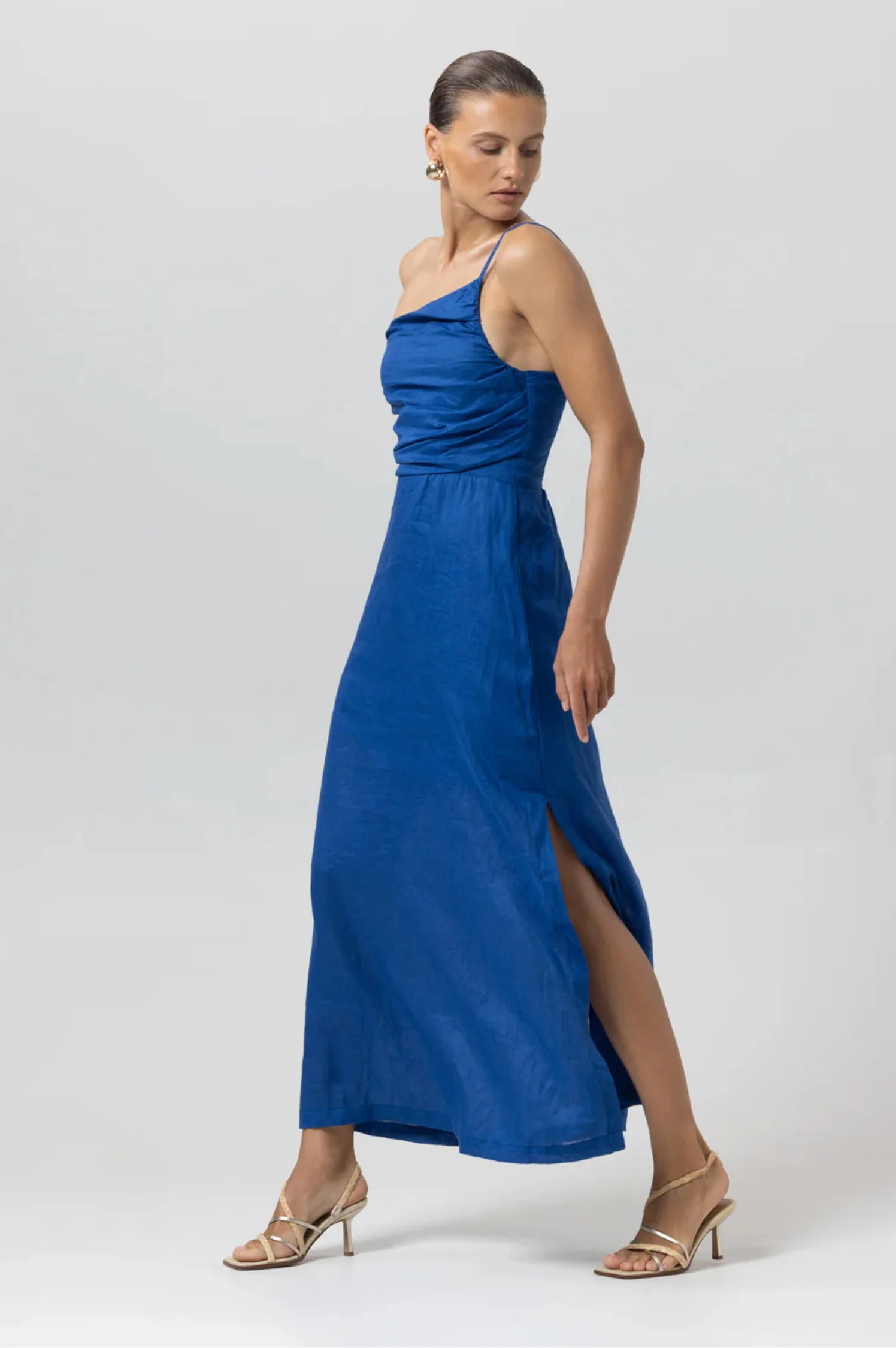 Poppy Linen Maxi Dress - Intensery