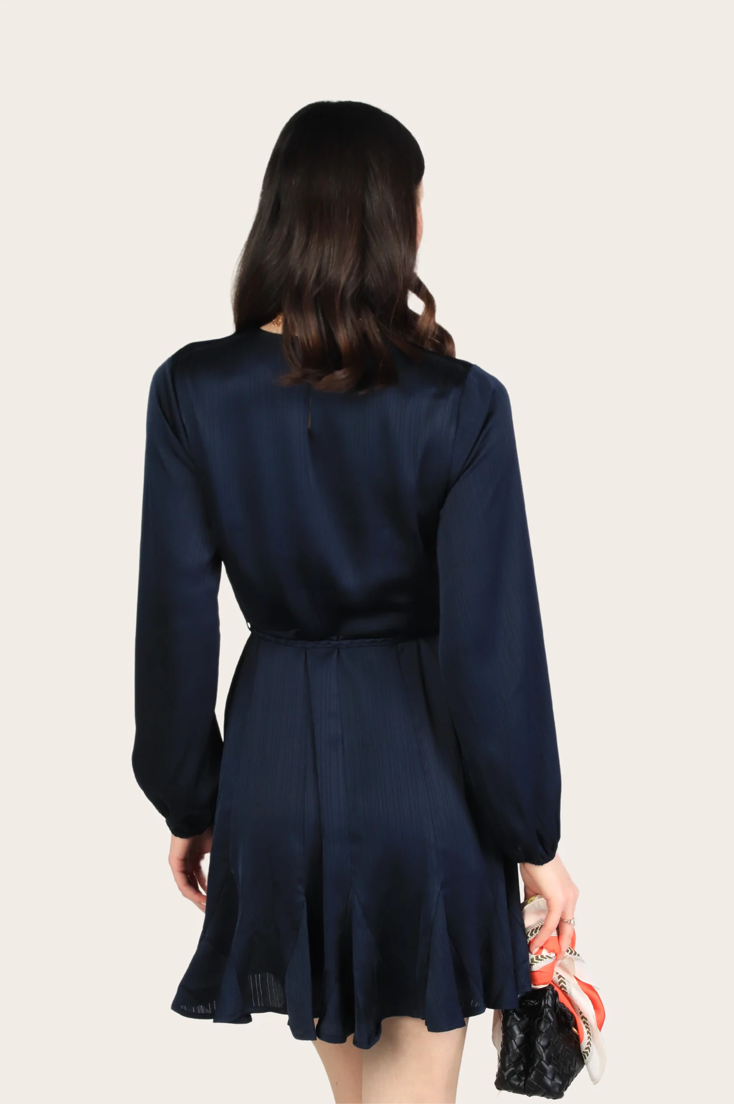 Demi Godet Dress with Braided Belt - Intensery