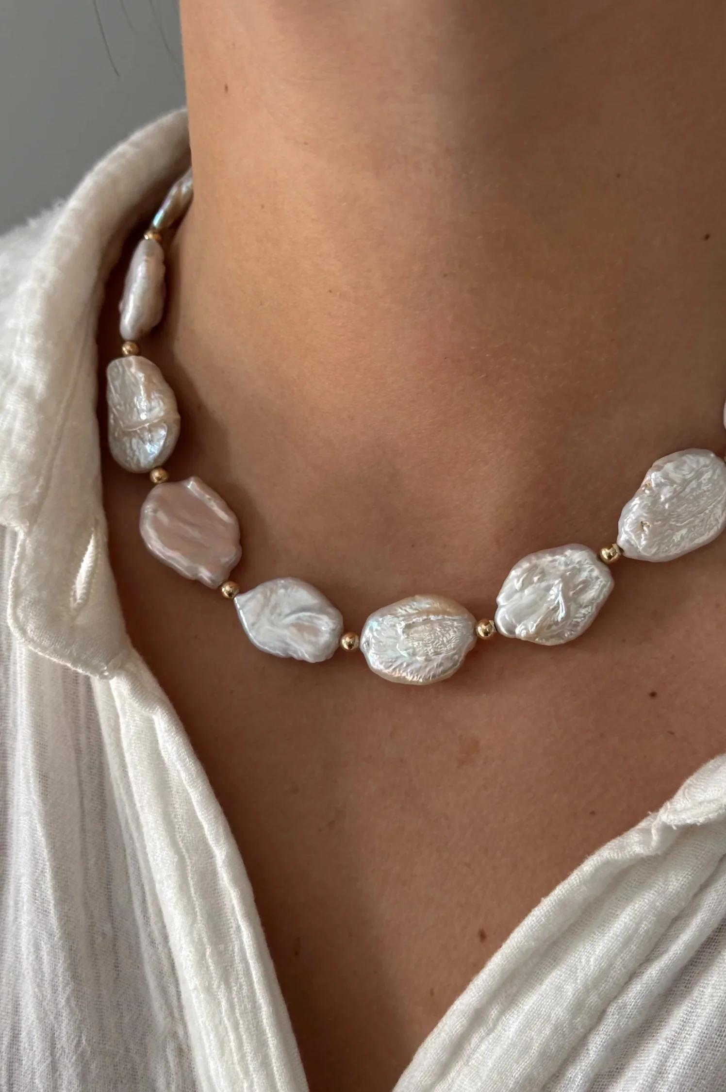 Golden Aubrey Necklace - Intensery