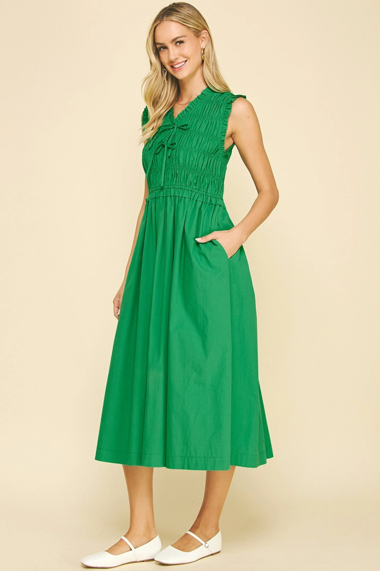 Kelsey Smock Top Maxi Dress - Intensery