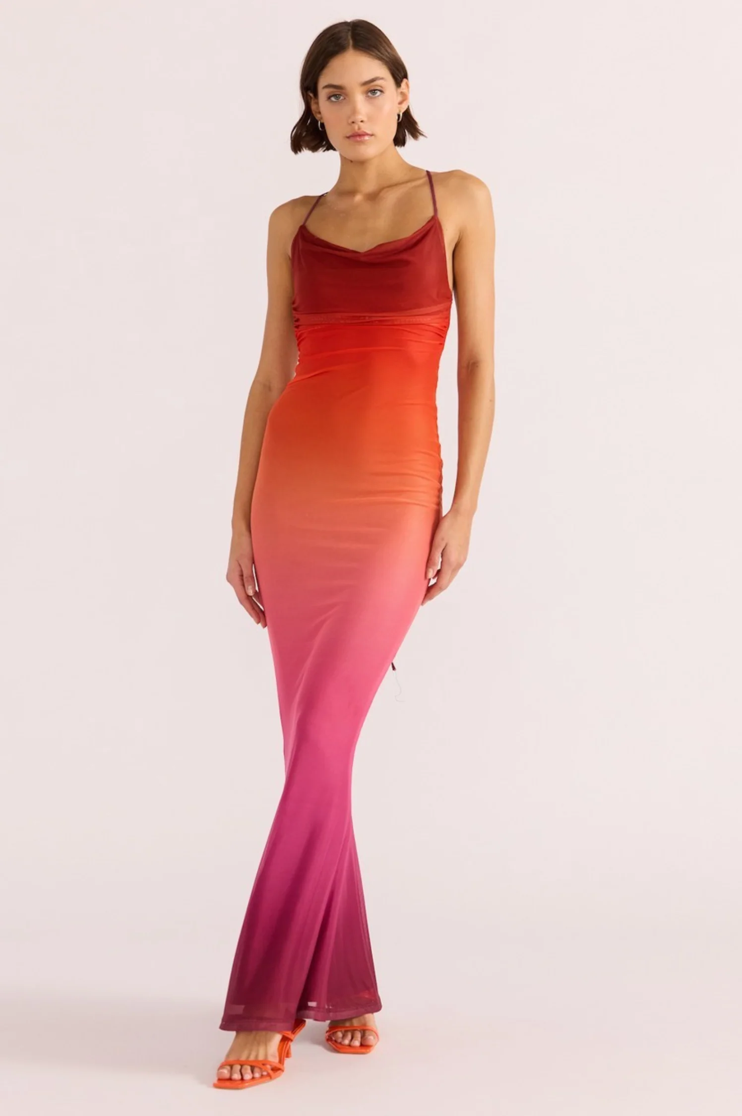 Cosima Ombre Mesh Maxi Dress - Intensery