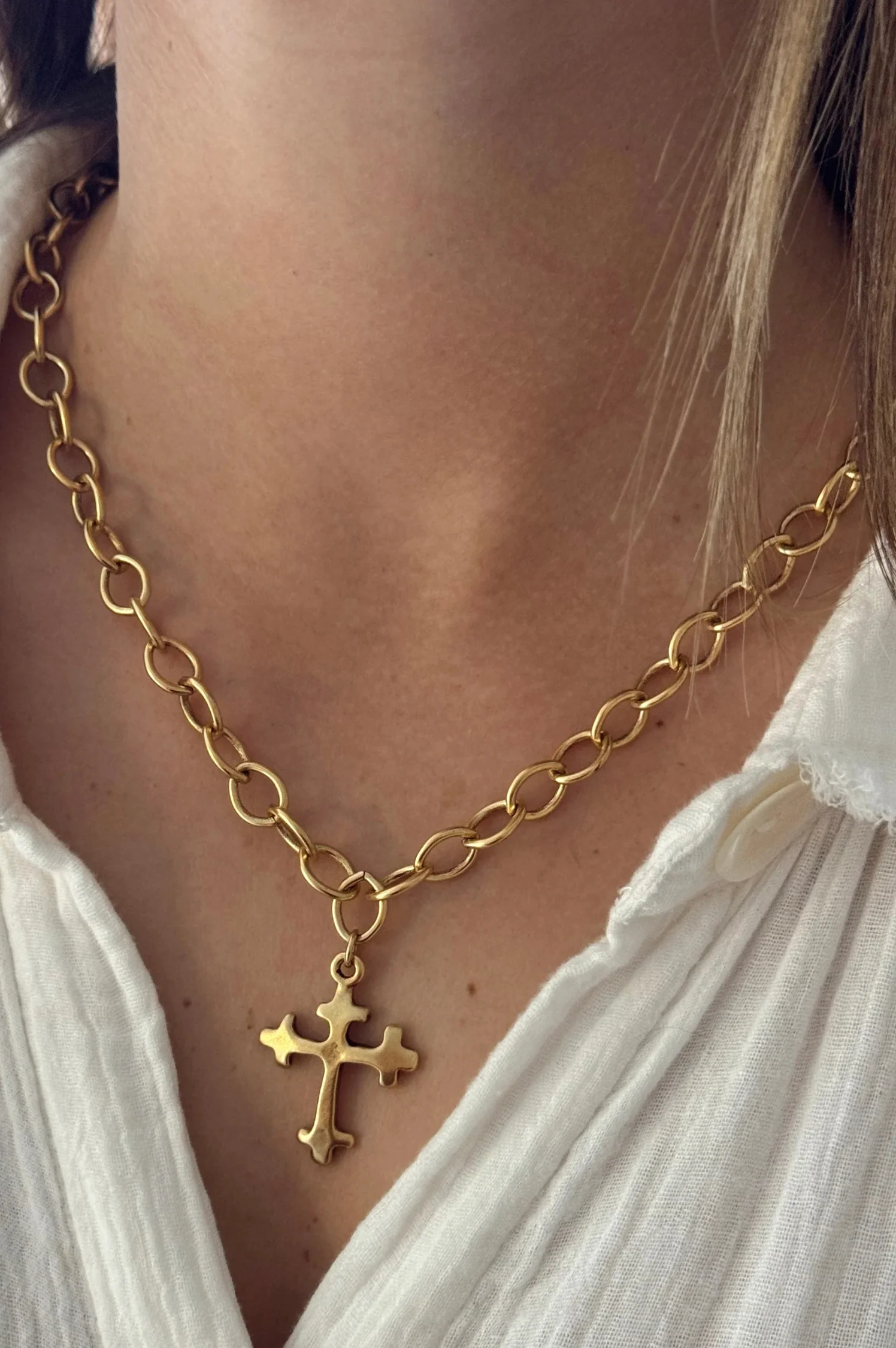 Bold Cross Necklace - Intensery