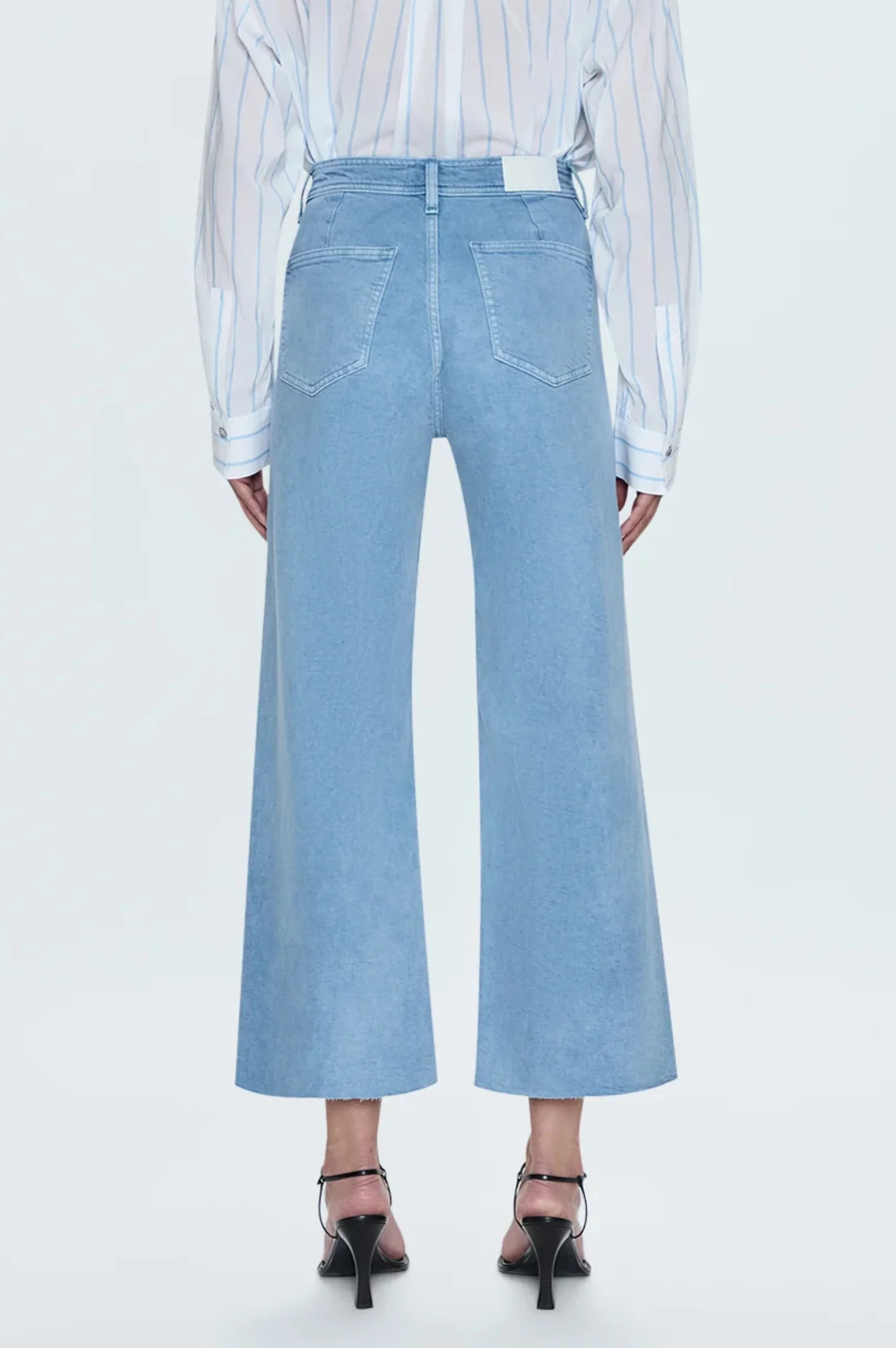 Penny High Rise Wide Leg Crop - Frost - Intensery