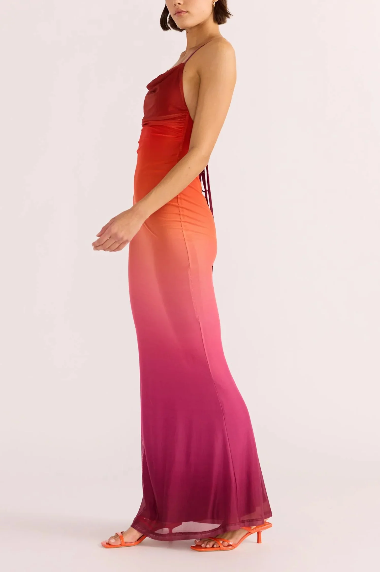 Cosima Ombre Mesh Maxi Dress - Intensery