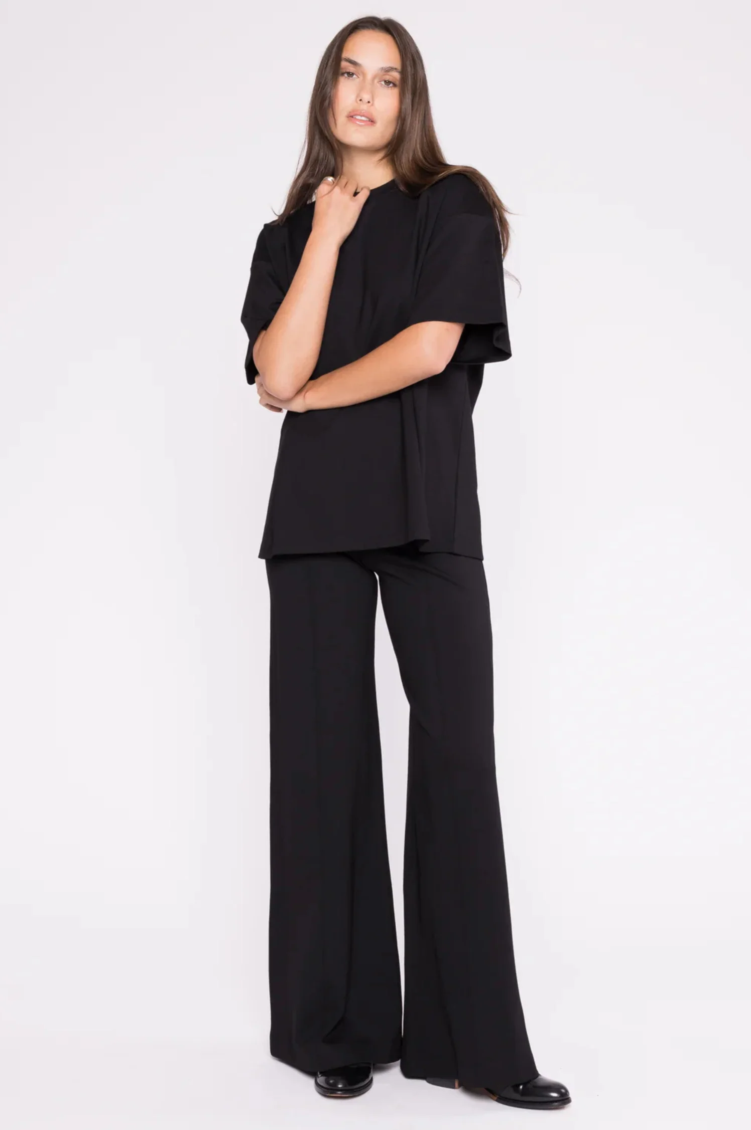 Ponte Knit Big Shirt - Intensery