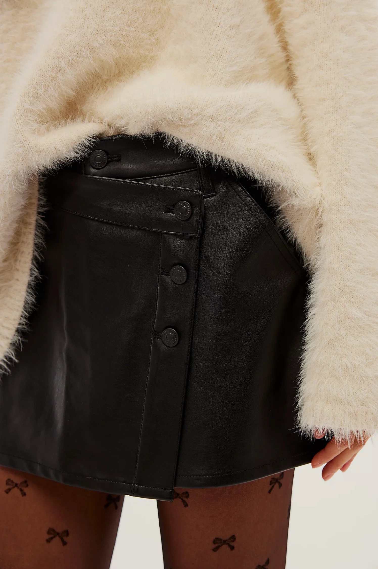 Wynne Vegan Mini Skirt - Intensery