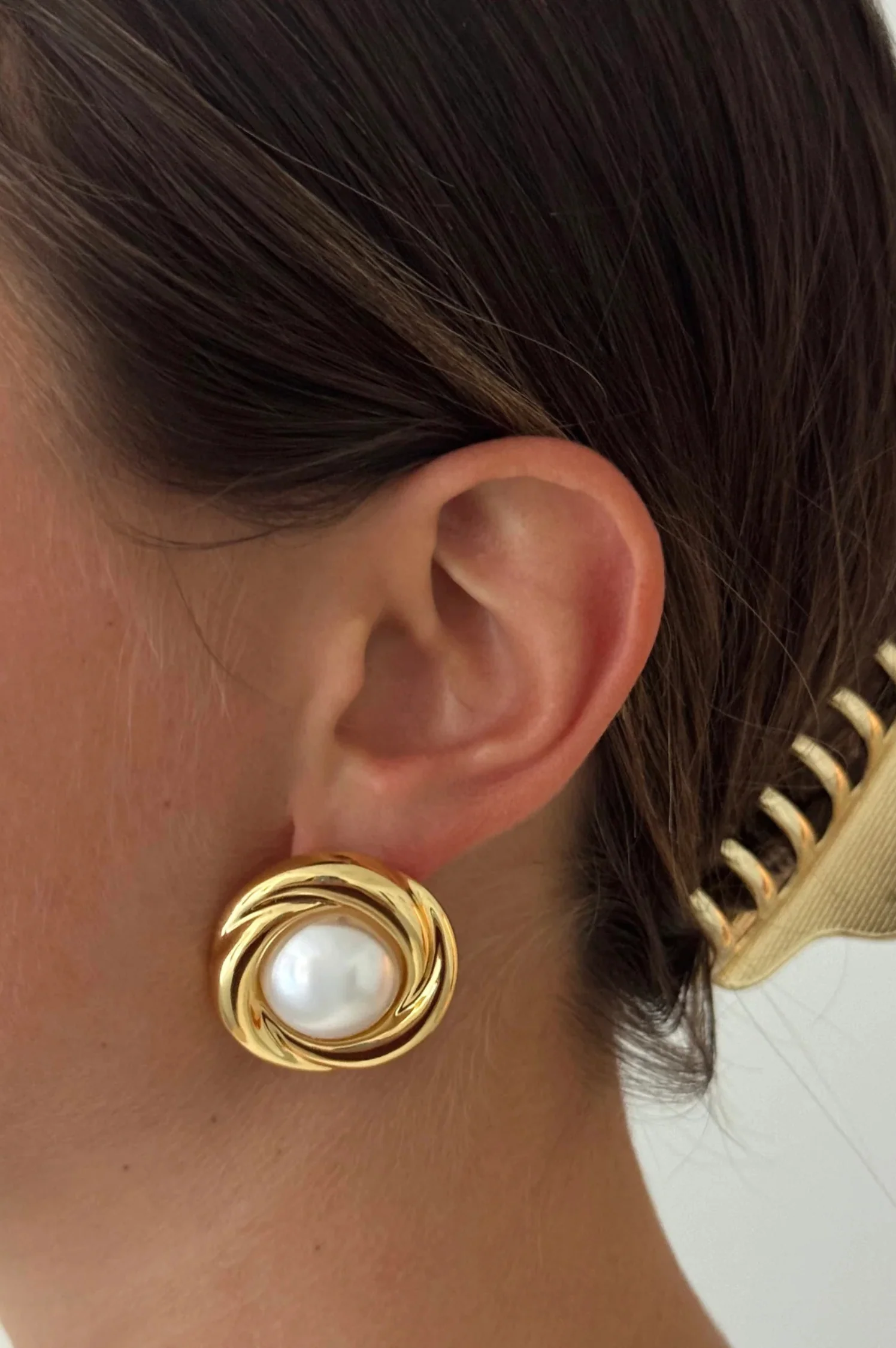 XL Pearl Nest Earrings - Intensery